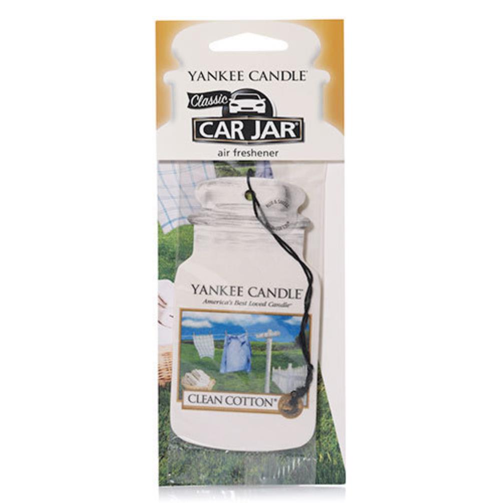Yankee Candle Clean Cotton Car Jar Air Freshener Extra Image 1